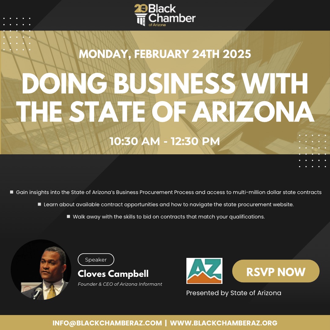 The Black Chamber of Arizona and the State of Arizona Partner to Help Small Businesses