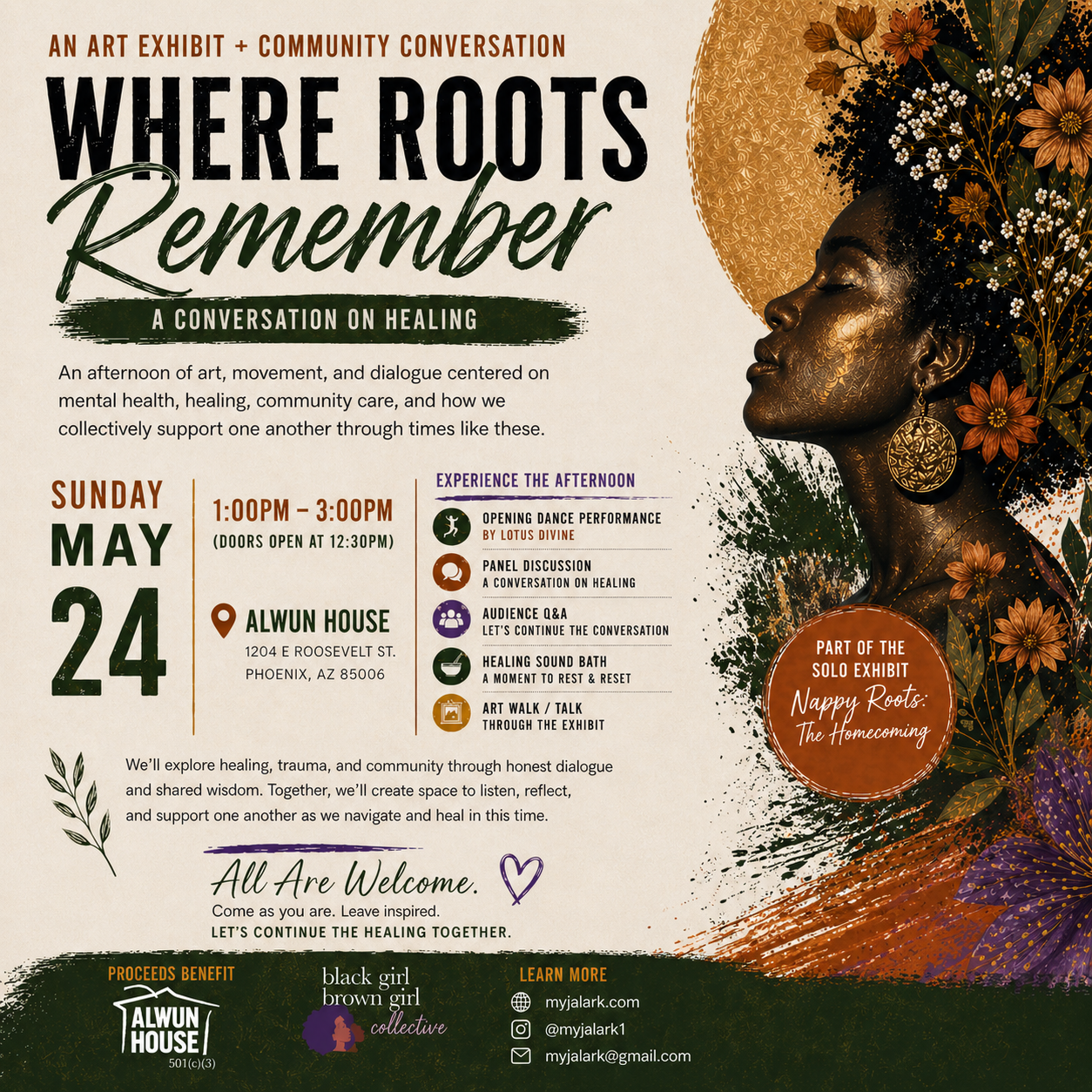 Where Roots Remember, Art Exhibit & Community Conversation | May 24th