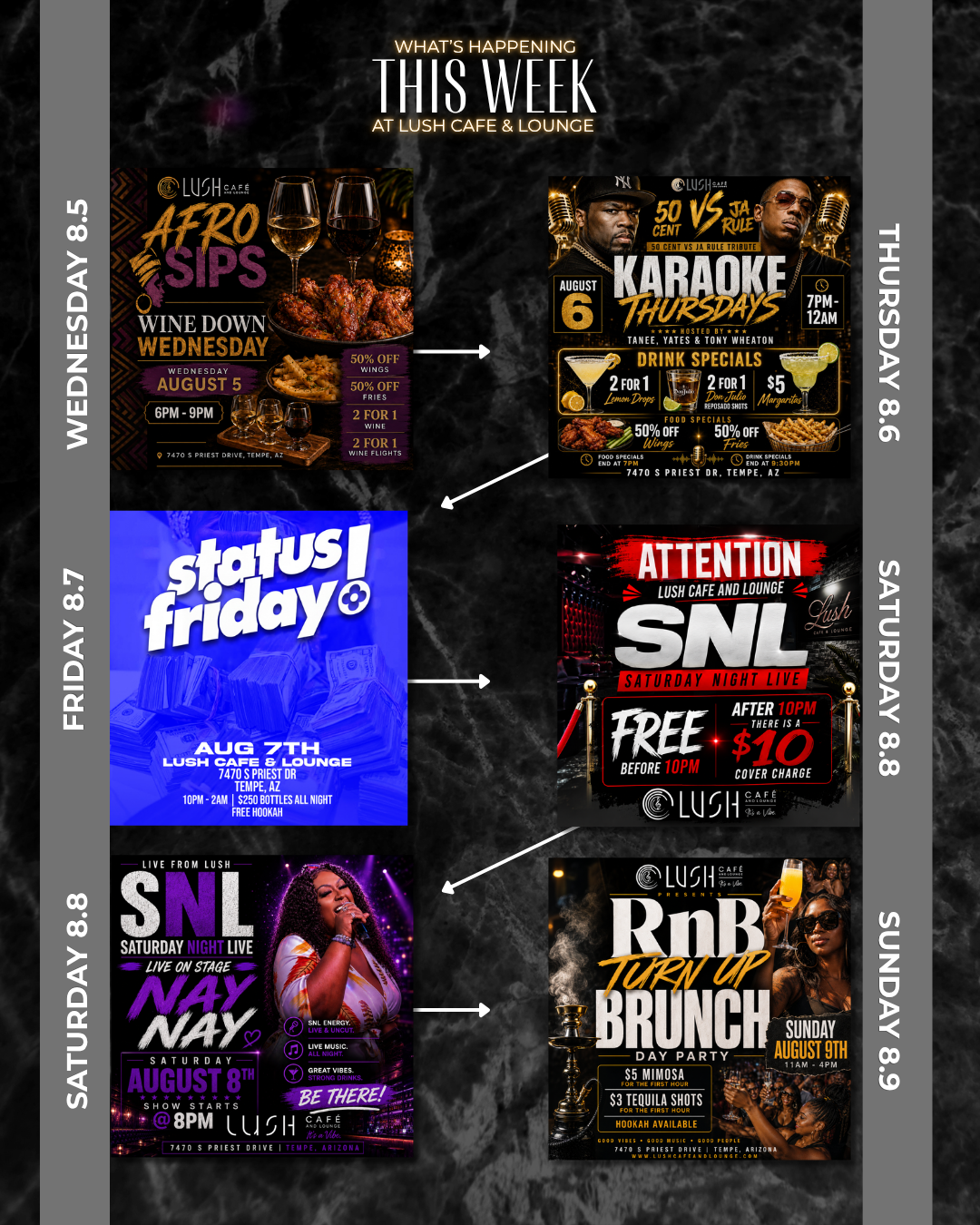 What’s up This Week @ Lush Cafe