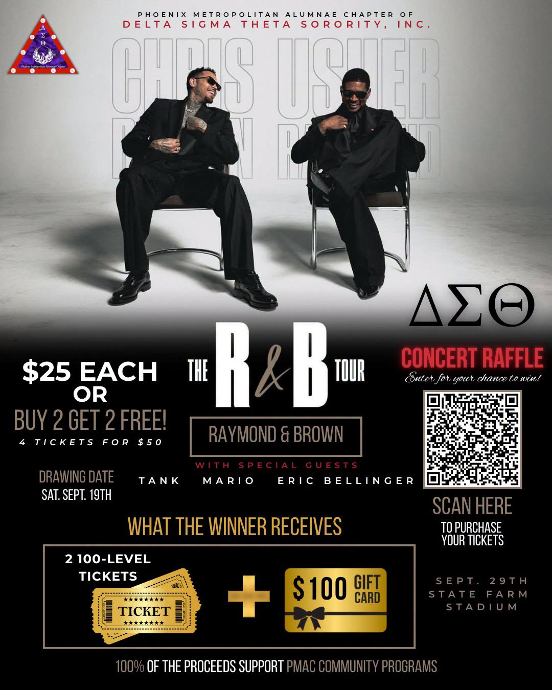 The R&B Tour featuring Raymond & Brown | Concert Raffle | PHX Delta Sigma Theta