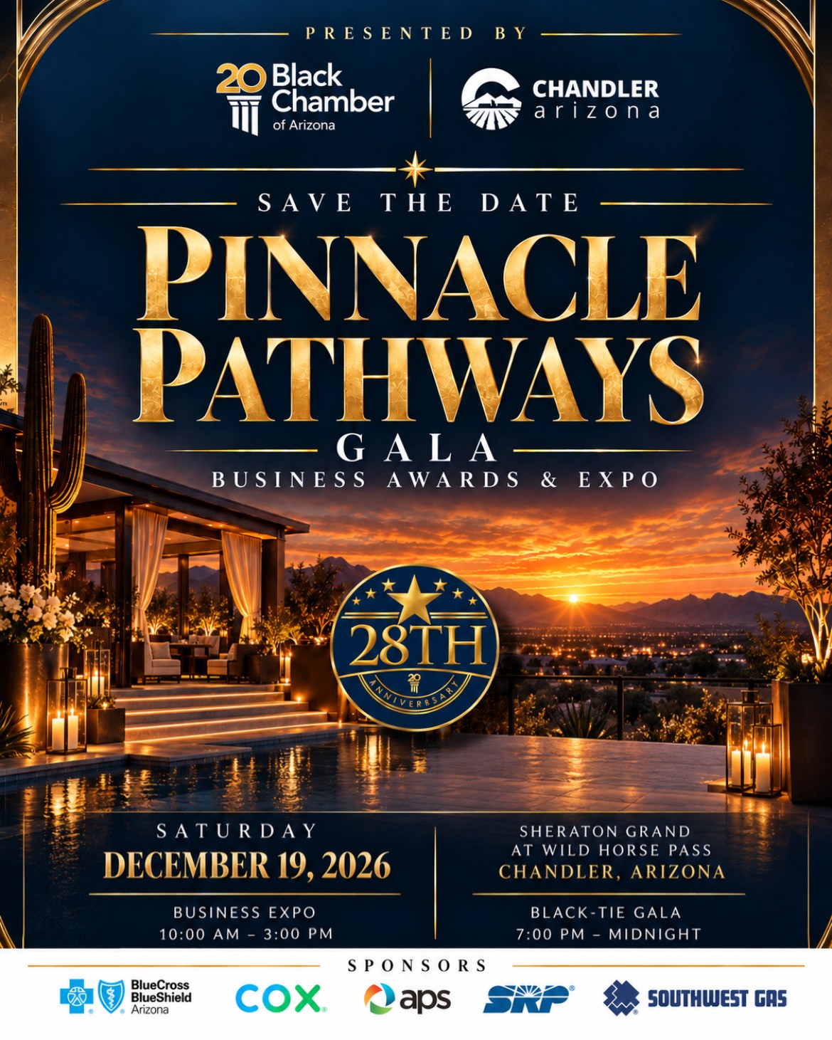 Black Chamber of Arizona Announces 28th Anniversary Pinnacle Pathways Gala, Business Awards & Expo