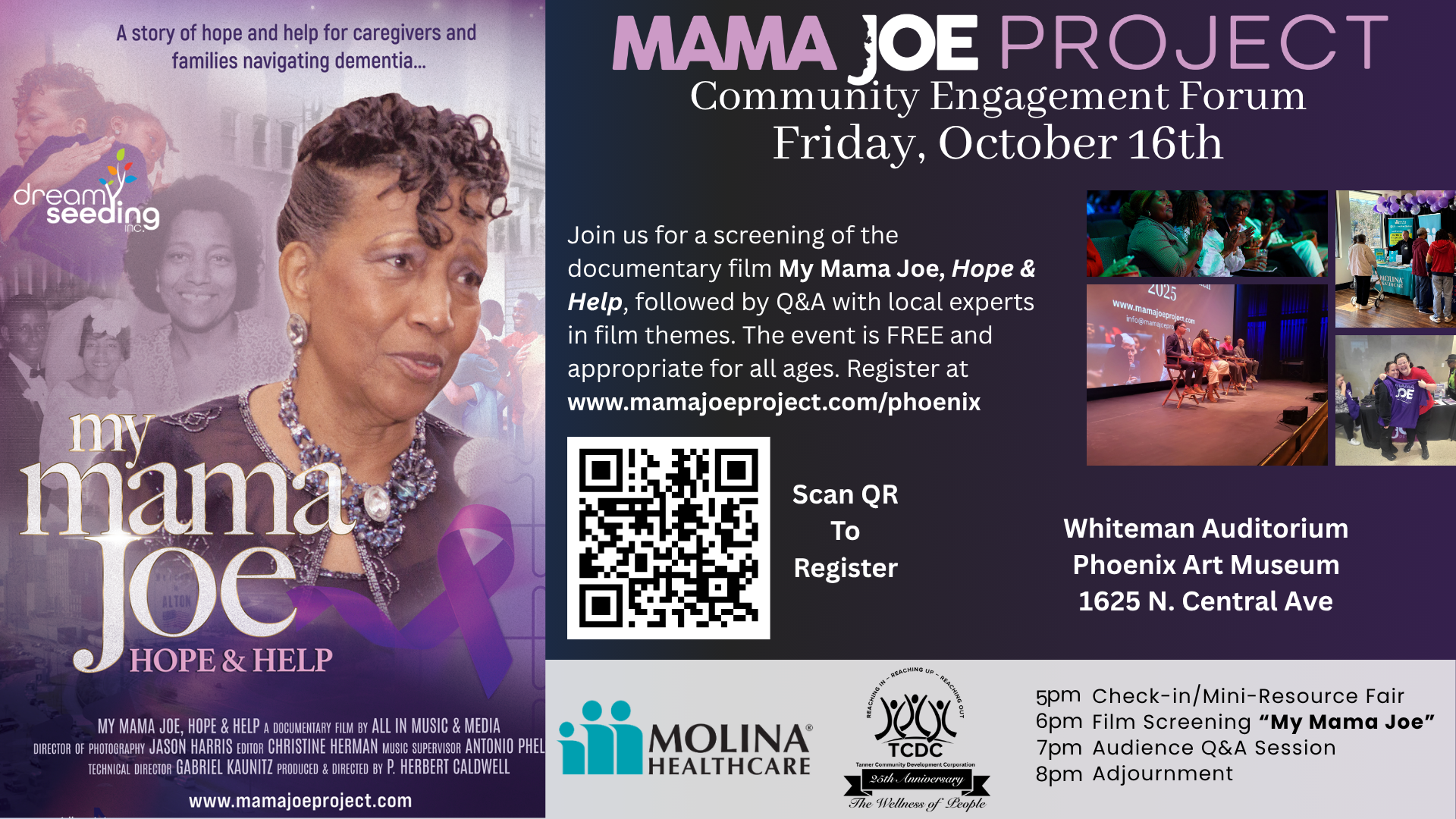 Mama Joe Project Community Engagement Forum on Friday, October 16, at the Phoenix Art Museum’s