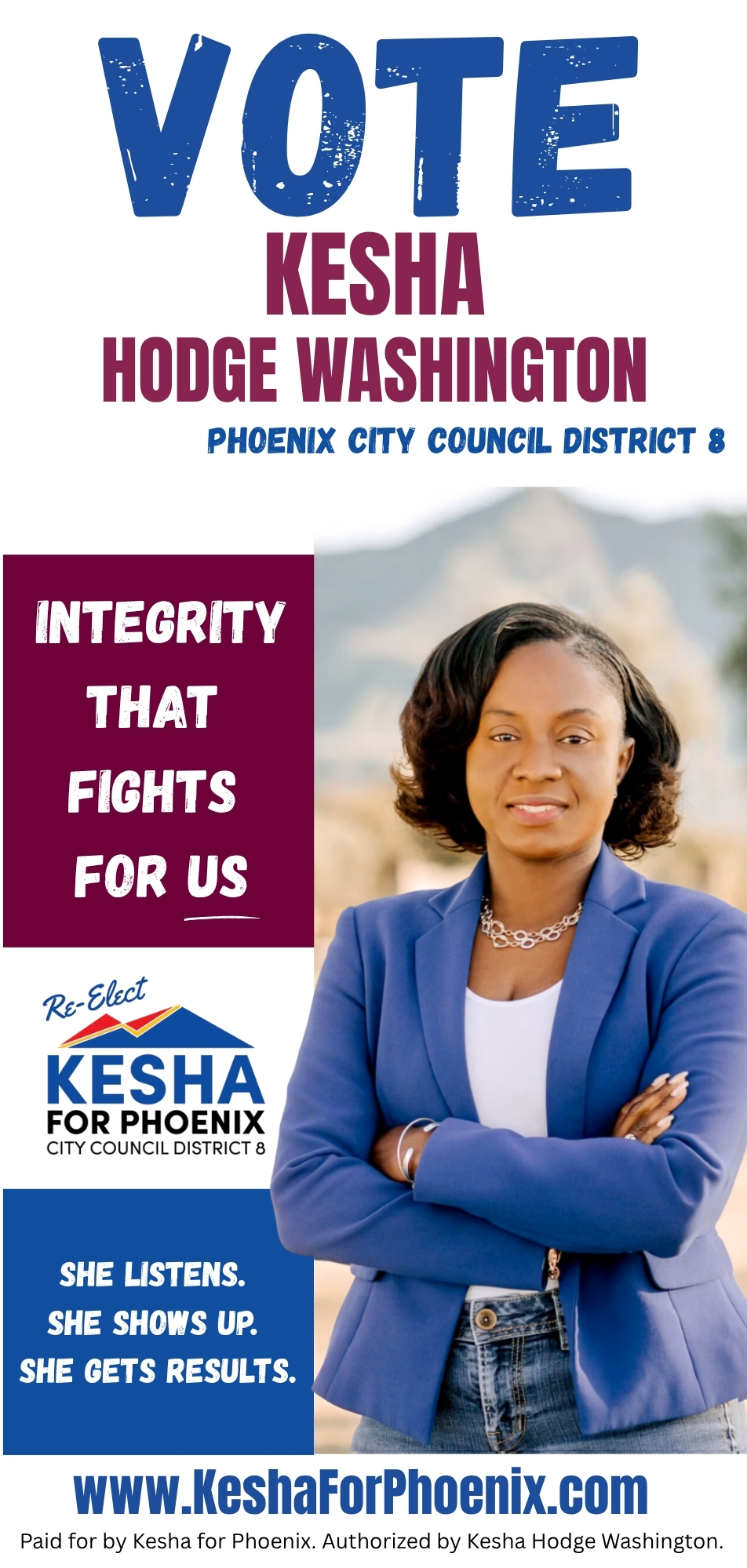 Vote Kesha Hodge Washington